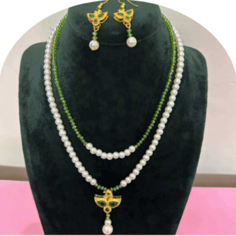 Design-81 – Multi Layer Pearl Necklace for Women | Festive Wear