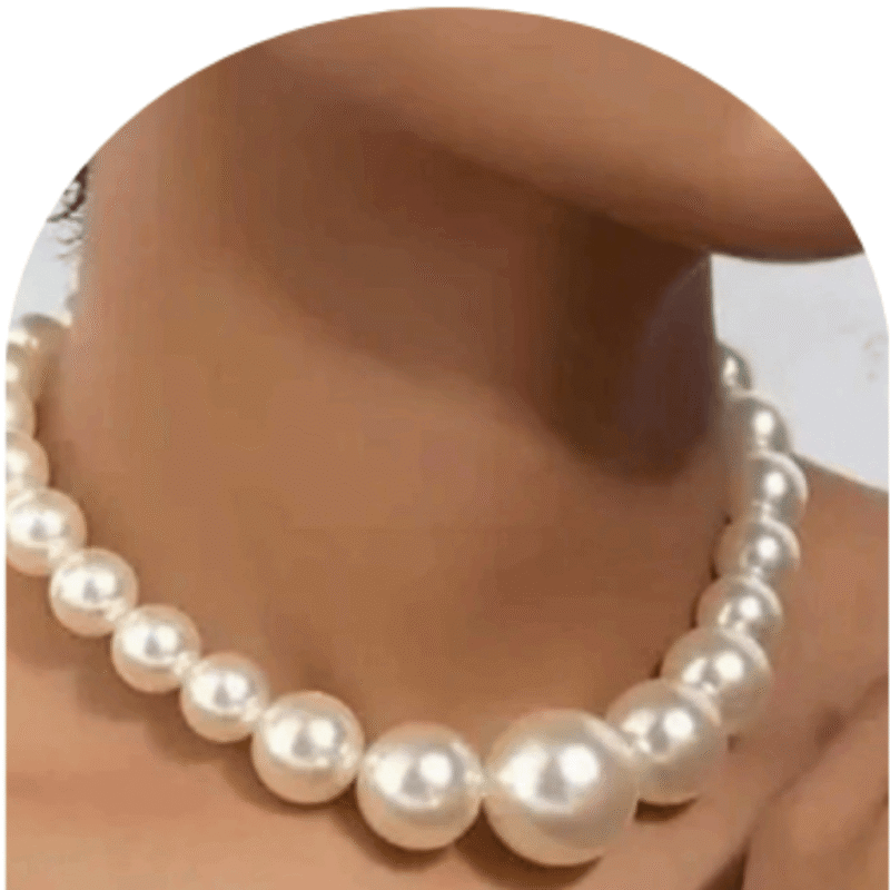 Design-89 – Trendy White Pearl Necklace for Women | Fashion Party Wear