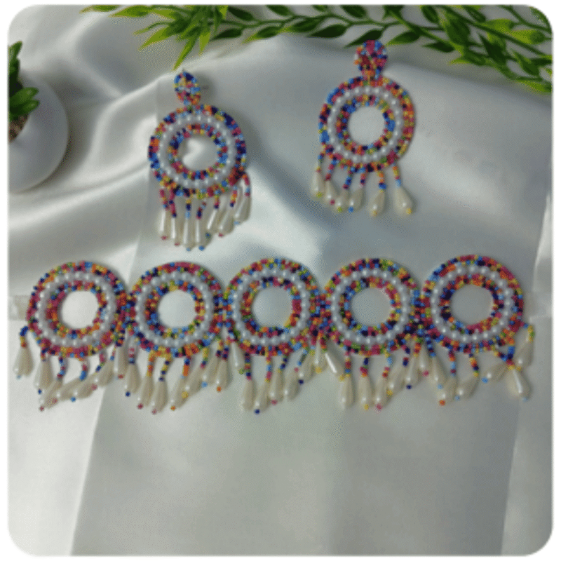Beaded Necklace Set for Women – Elegant Daily & Party Wear (Design BN-1)