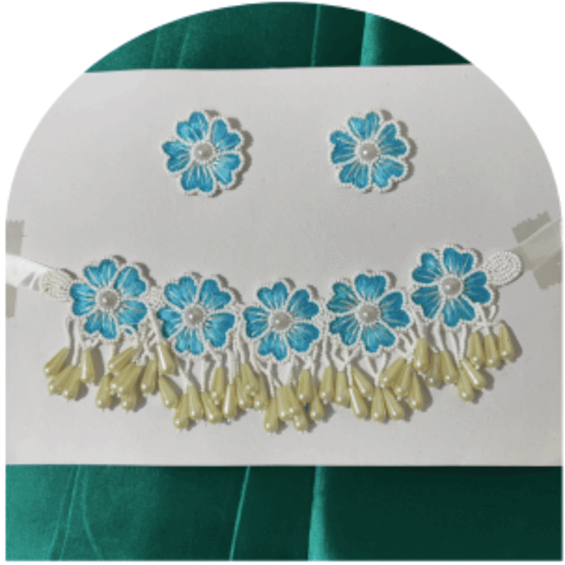 Beaded Necklace Set for Women – Elegant Party & Festive Wear (Design BN-7b)