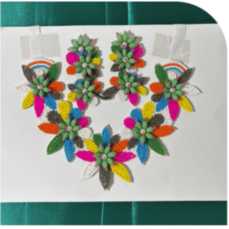 Beaded Necklace Set for Women – Classic Bead Design (Design BN-9)