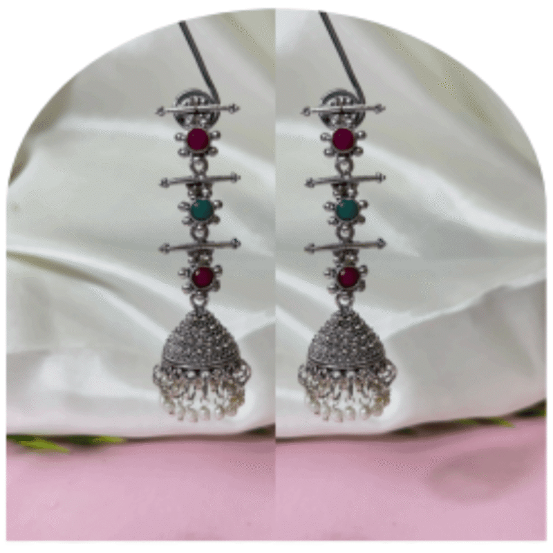 Oxidized Silver Premium Earrings for Women – Design OE-11b