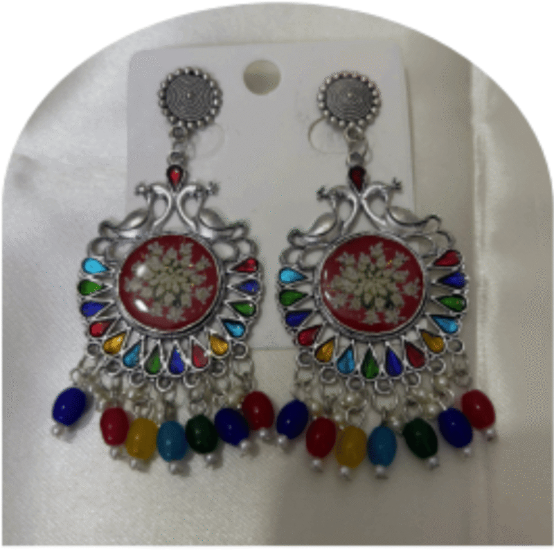 Oxidized Silver Daily Wear Earrings for Women – Design OE-12c