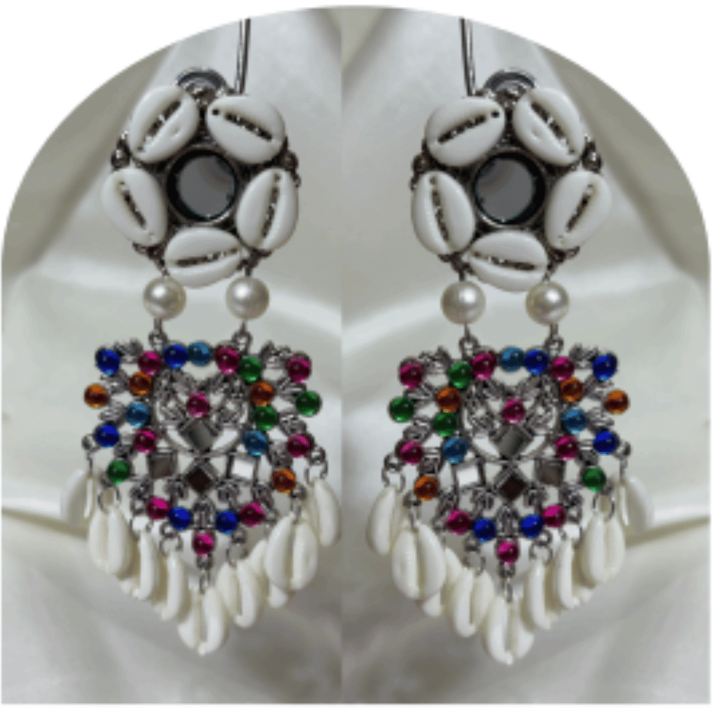 Oxidized Silver Ethnic Earrings for Women – Design OE-9a