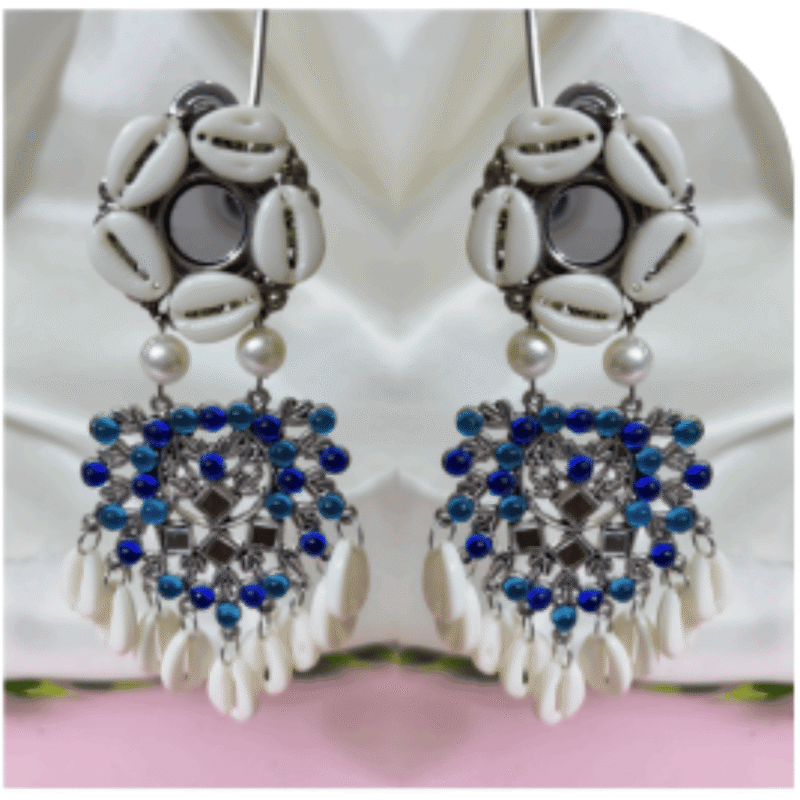 Oxidized Silver Ethnic Earrings for Women – Design OE-9b