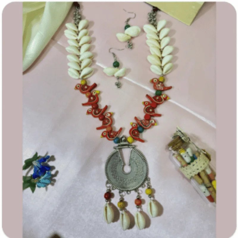 Oxidized Necklace Set with Earrings – Design ON-12
