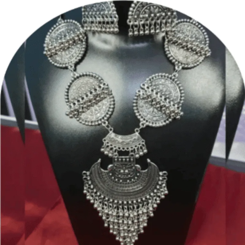 Oxidized Necklace Set with Earrings – Design ON-16