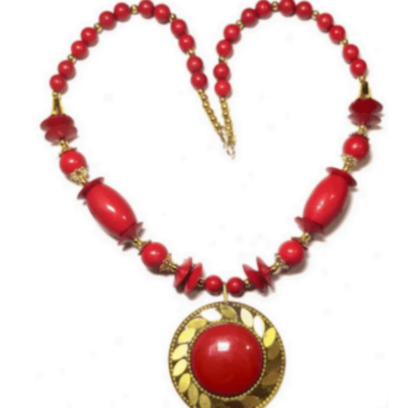 Stone Necklace Set with Pendant – Design ON-18b