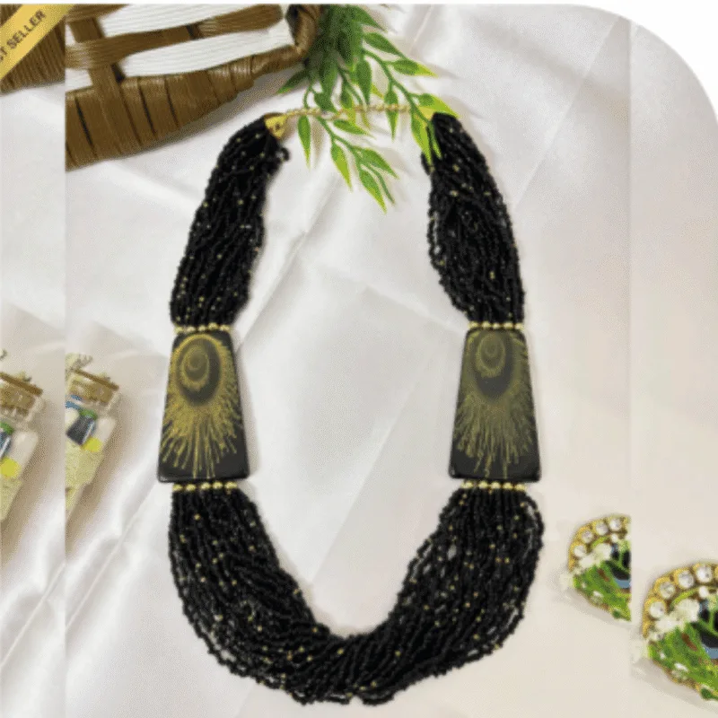 Stone Beaded Necklace Set – Design ON-21d