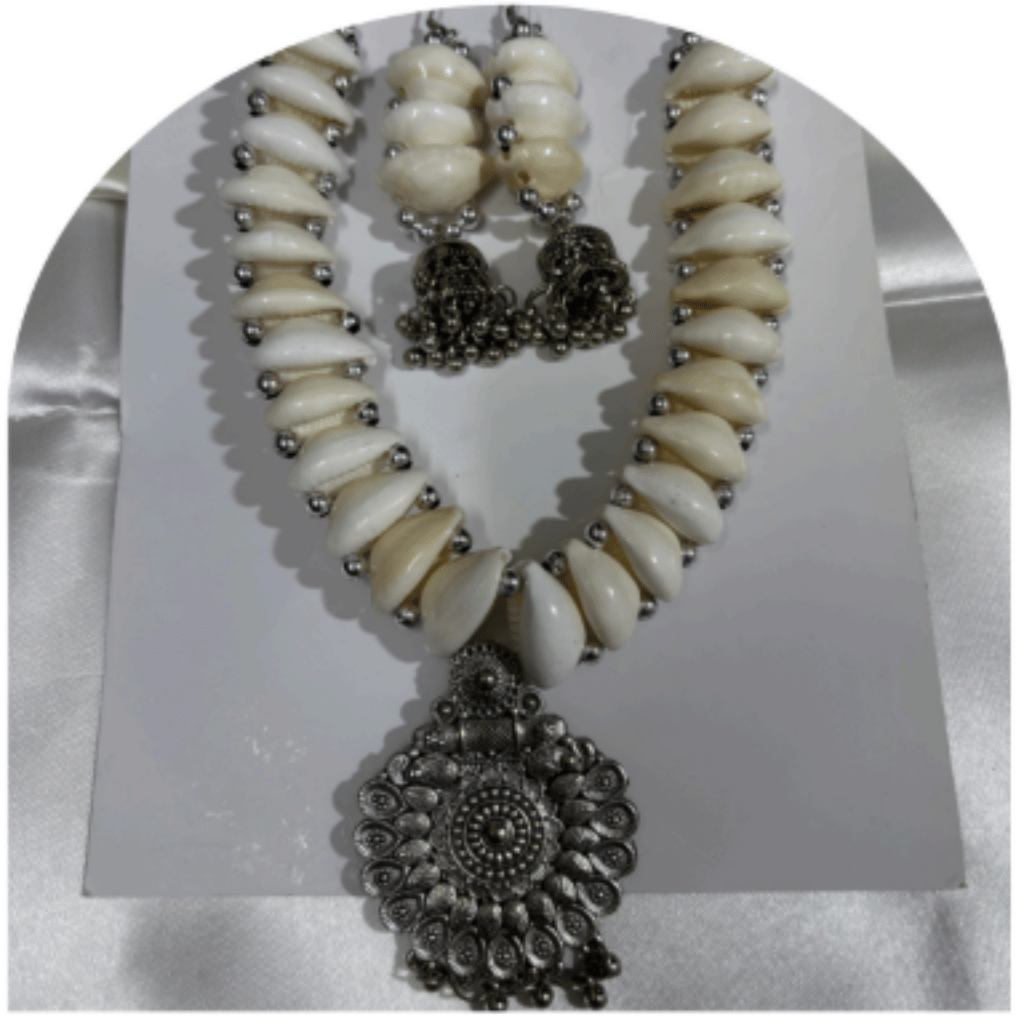 Oxidized Statement Necklace Set – Design ON-28