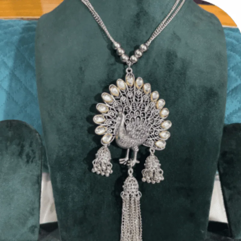 Oxidized Long Necklace Set – Design ON-30