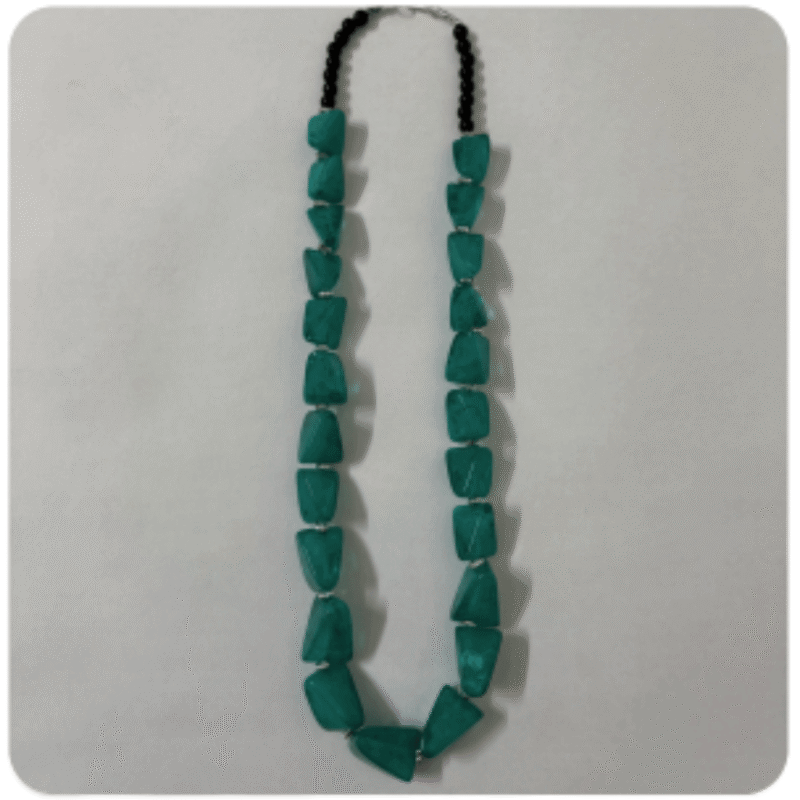 Elegant White Stone Necklace Set with Earrings – Design SN5B