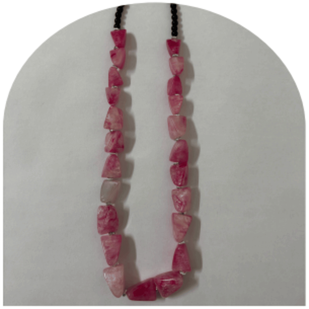 Elegant White Stone Necklace Set with Earrings – Design SN5C