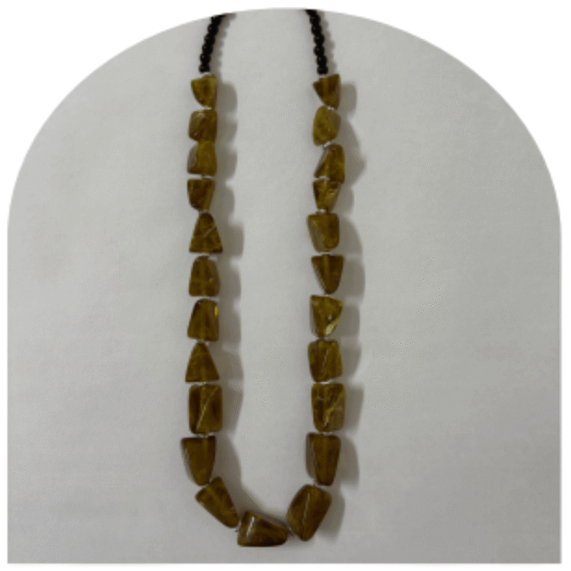 Elegant White Stone Necklace Set with Earrings – Design SN5K