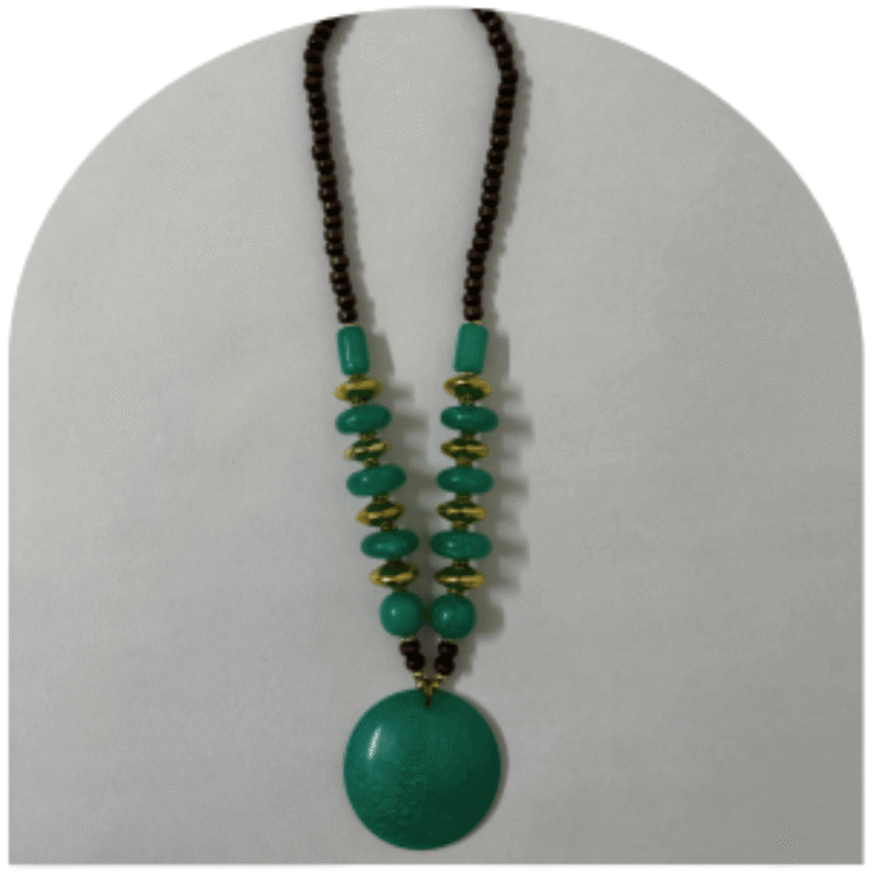 Elegant White Stone Necklace Set with Earrings – Design SN7G