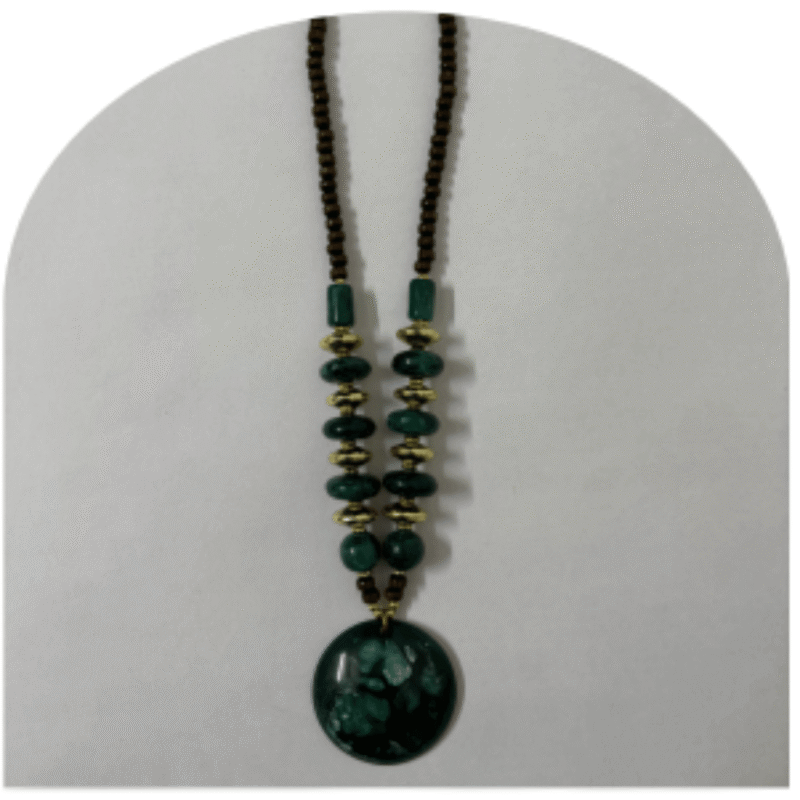 Elegant White Stone Necklace Set with Earrings – Design SN7H