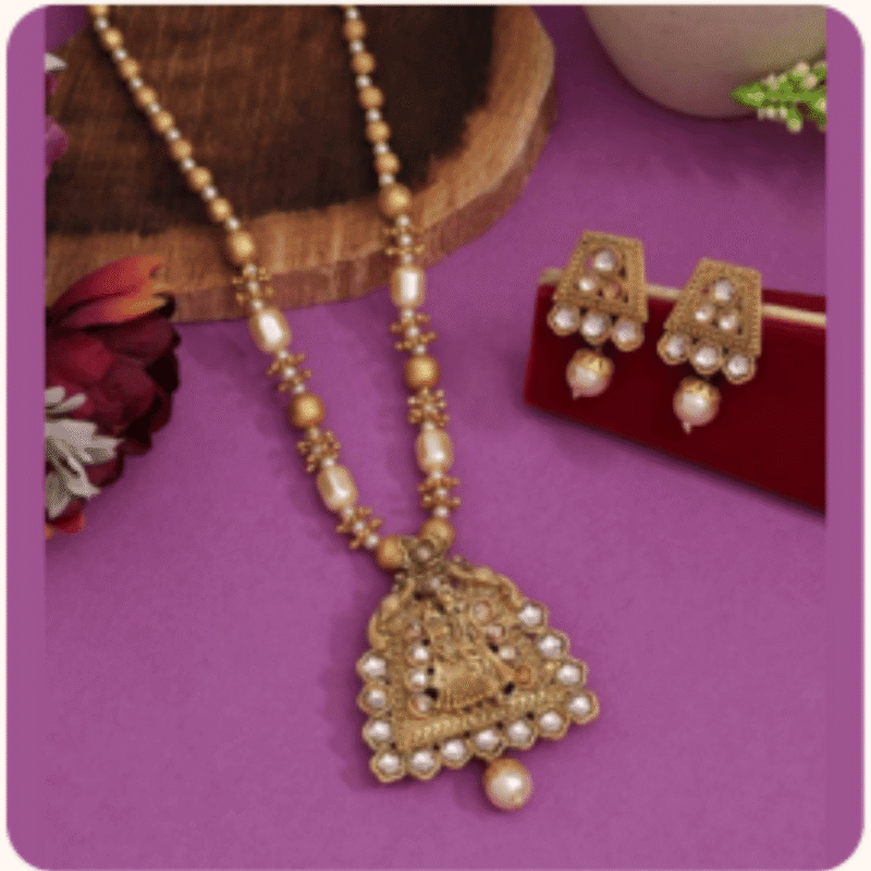 Traditional Temple Jewellery Necklace – Design TJ-4a
