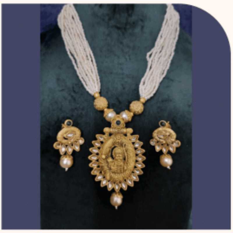 Temple Jewellery Set for Saree – Design TJ-5b